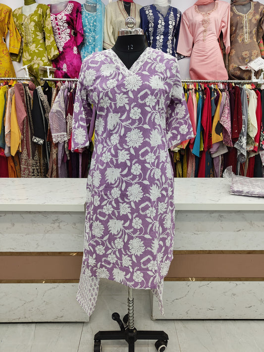 Pure Cotton Kurta Set 019