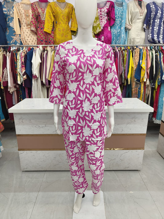 Pure Cotton Co Ord Set 048
