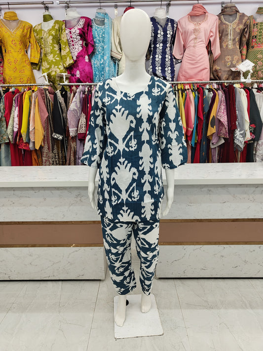 Pure Cotton Co Ord Set 046