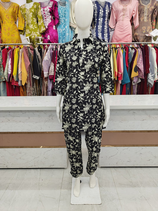 Pure Cotton Co Ord Set 044