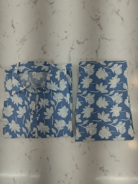 Pure Cotton Co Ord Set 039