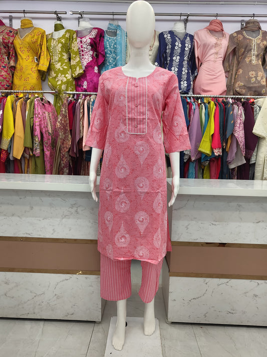 Pure Cotton Kurta Set 060