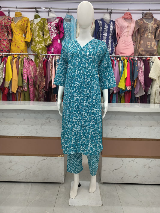 Pure Cotton Kurta Set 058